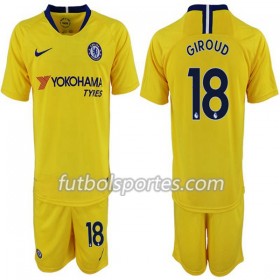 Camisetas Chelsea Olivier Giroud 18 Niño Segunda Equipacion 2018/2019